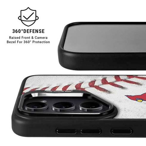 MLB St. Louis Cardinals Game Ball Galaxy S24 Plus Kickstand Case
